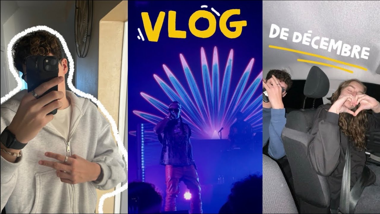 VLOG du mois de décembre (soirée, cours, concert, anniv…)