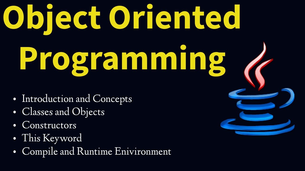Object Oriented Programming in JAVA || Live Class - YouTube