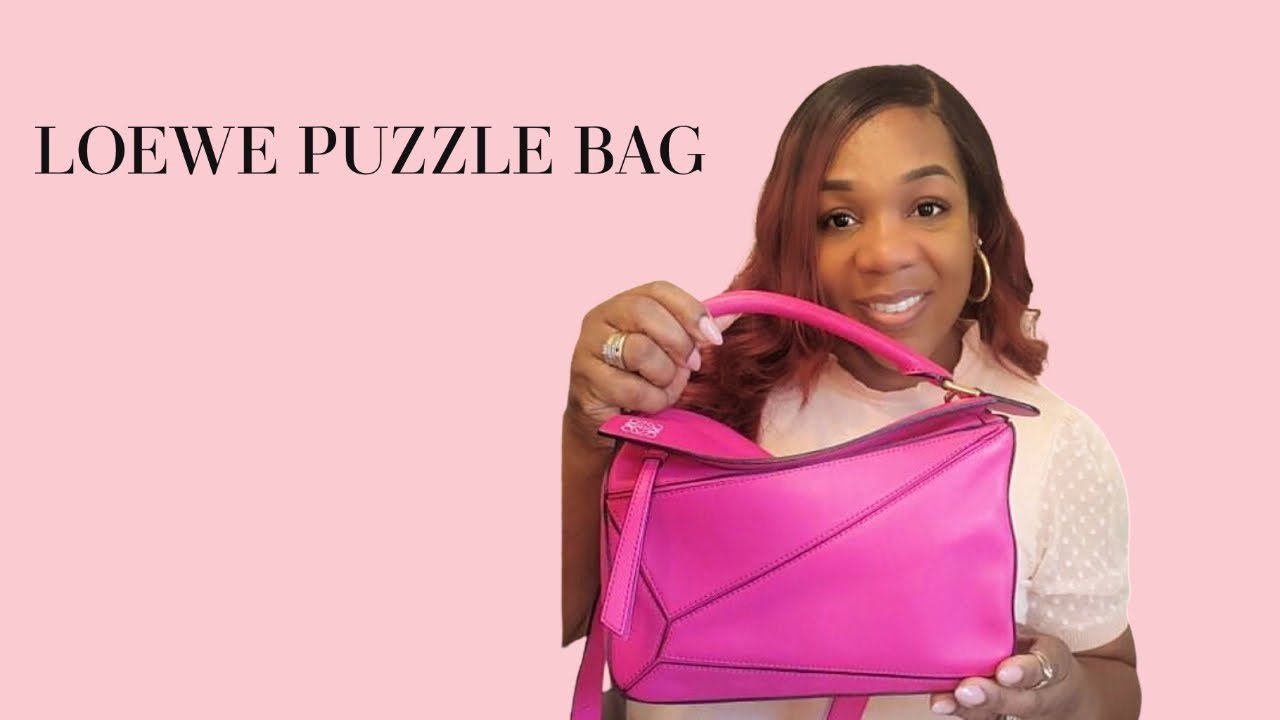 loewe puzzle bag pink