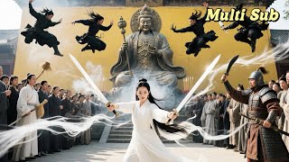 картинка: Пять мастеров кунг-фу заманивают её в смертельную схватку. Но её два клинка сокрушают их всех!