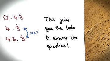 1) EASY METHOD: Convert a Recurring Decimal to a Fraction