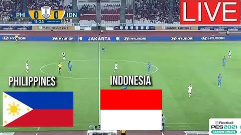 INDONESIA VS FILIPINA LIVE | ASEAN U23 CHAMPIONSHIP 2025 LIVESCORE (PES) #indonesia #filipina