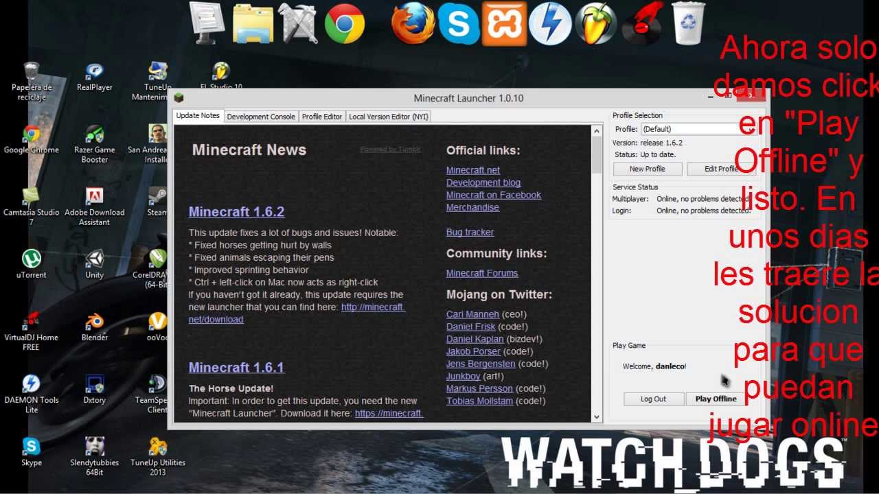 Minecraft 1.6.2 [BETA] [Offline] [Launcher] - YouTube