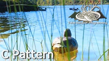 How to set up a basic waterfowl Duck hunting decoy spread setup "C Pattern"