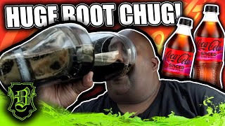 Coca-Cola Spiced HUGE Das Boot Chug & Burp