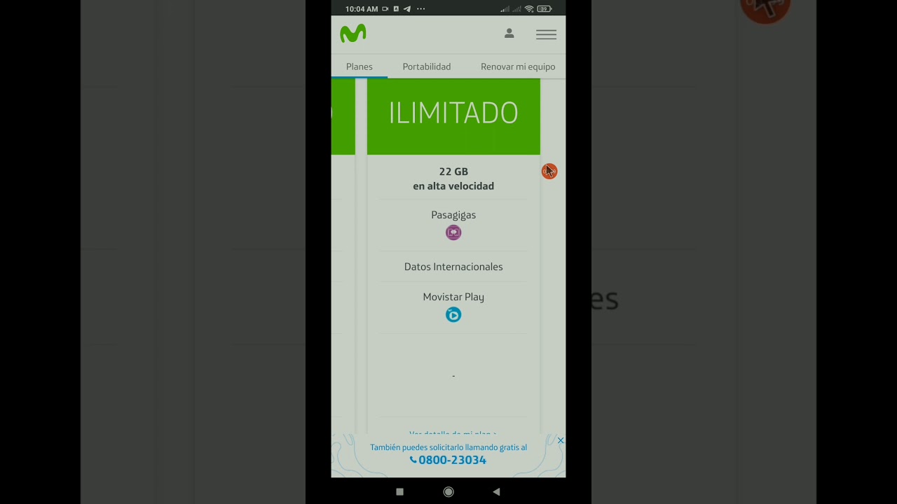 Planes Movistar Postago y PASAGIGAS benficio exclusivo telefonía