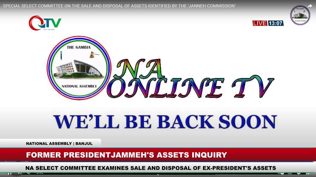 COMMISSION OF INQUIRY ON JAMMEH'S ASSETS 16.07.25