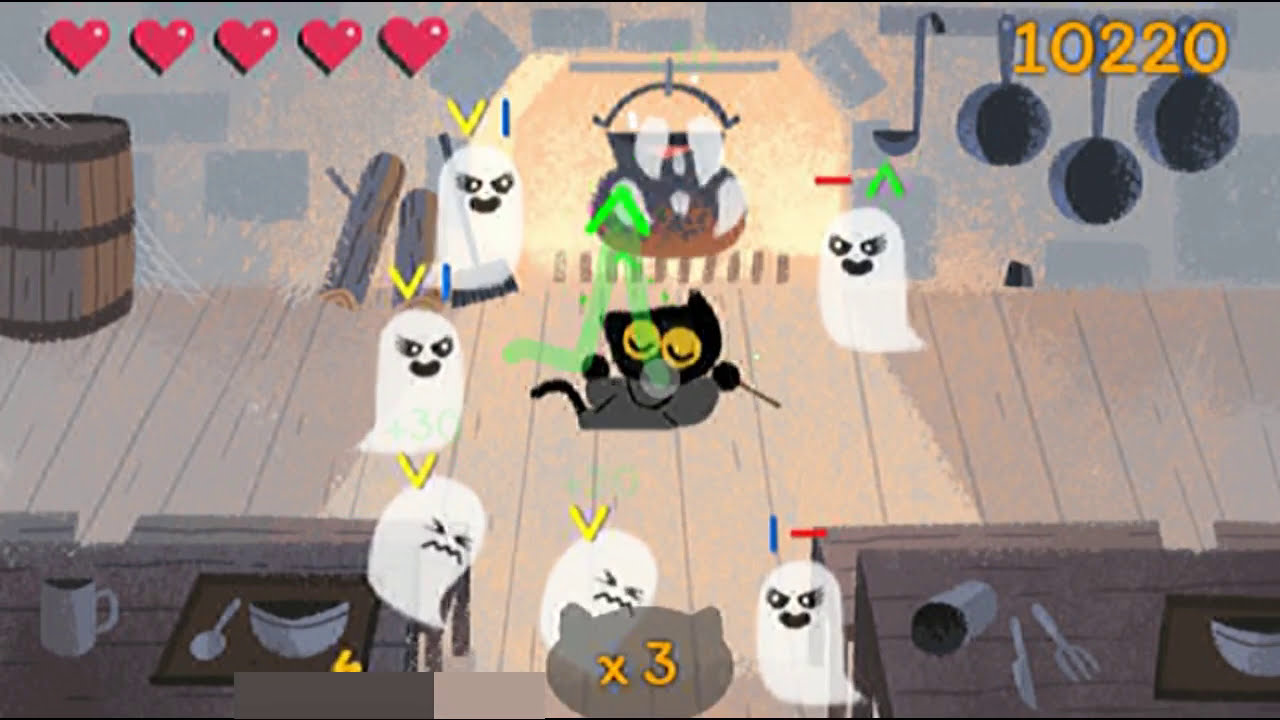 Happy Halloween! Playing Google's Halloween Doodle! No Talking ♥ 2016 lys