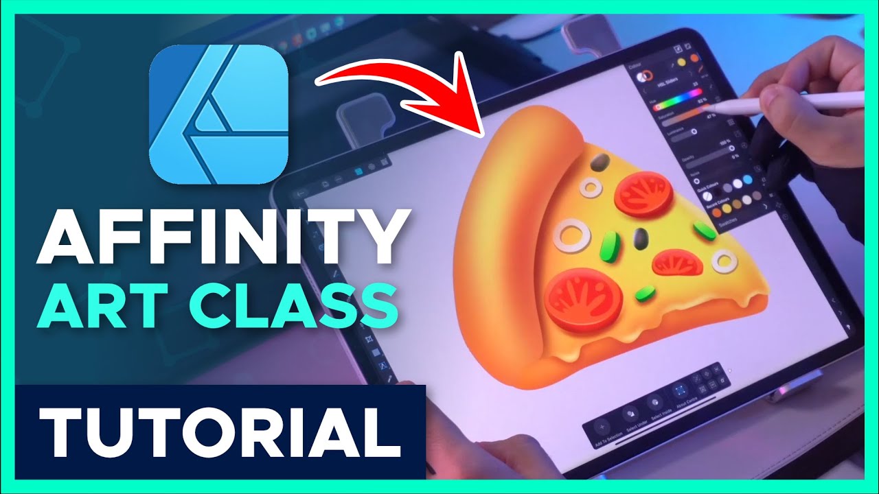 Переделываю свою старую пиццу в векторе | Класс Affinity Art с Джоном #27