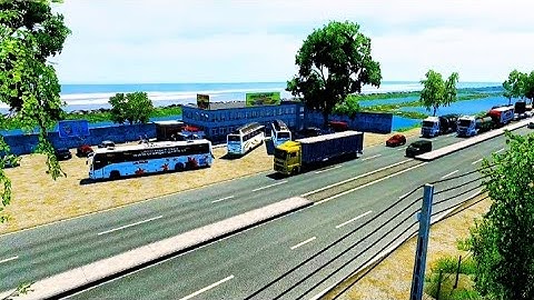 Ets2 Cinamtic View Road Of Jateng V3 Near Sea View & Reset Area | KBGOFFICIALPK