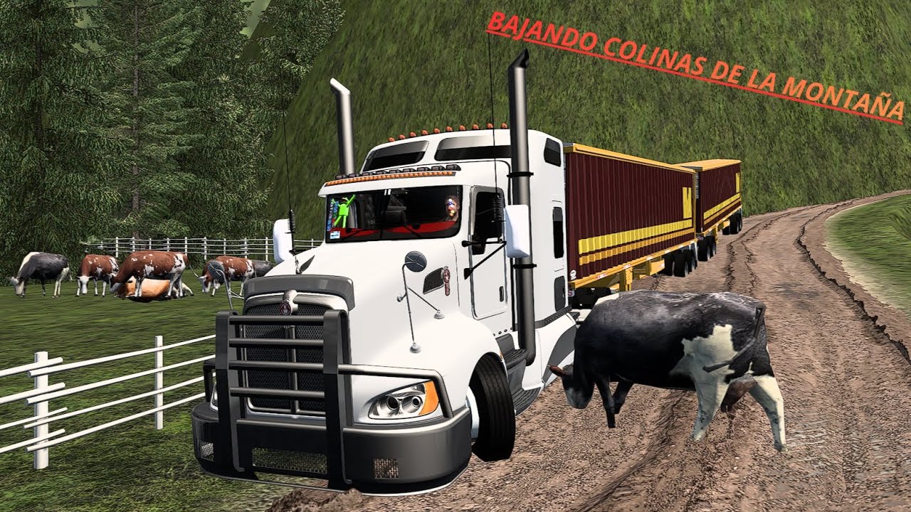 Bajando colinas de la montaña.