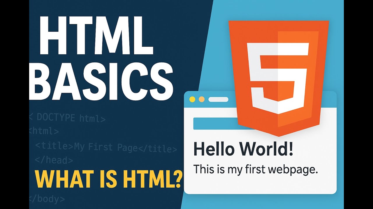 HTML Basic Part 1 - YouTube
