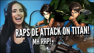 Jovens Reagem A Mhrap - Tipo Levi, Vibe Eren E Vibe Erwin - Raps De Attack On An