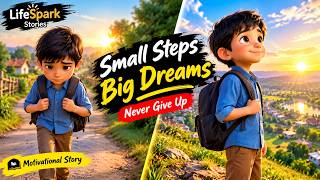 🌟 Small Steps, Big Dreams | Never Give Up | Inspirational Story for Kids 💪✨
