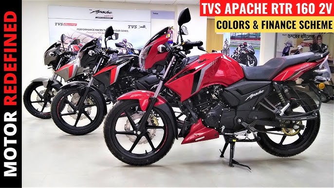 Tvs Apache Rtr 160 2v Bs6 Glossy Red Color Price Single Disc Detailed Review Youtube