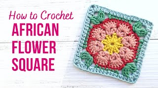 How to Crochet African Flower Square | EASY | US Terms by Adore Crea Crochet 9,464 views 3 months ago 29 minutes