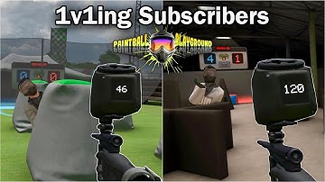 1v1ing My Subscribers in Paintball Playground VR | Intense VR Paintball Showdown