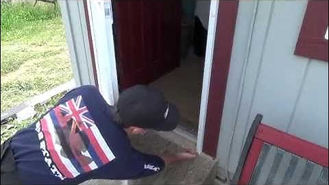 Weatherstripping options for a security screen door