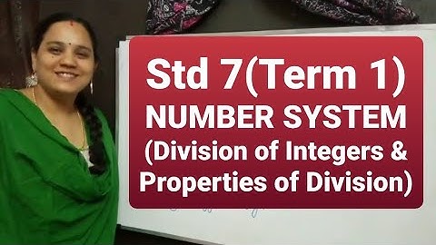 TN/STD 7-MATHS (Term 1)ch-1/NUMBER SYSTEM(Division of Integers & Properties of Division)