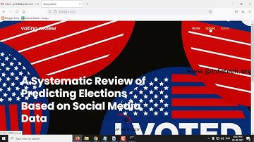 A Systematic Review of Predicting Elections Based on Social Media Data | Python IEEE Project