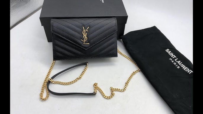 Bag Review: YSL Saint Laurent Cassandre Matelasse Chain Wallet - Ella  Pretty Blog