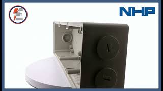 NHP ISOBB3G Back Box | 3 Gang Standard H294 x W101 x D63mm Grey