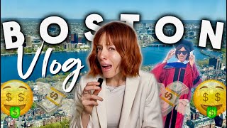 Boston Vlog 3 Days Exploring Harvard, Back Bay, View Boston, Tatte More