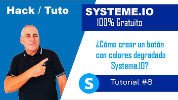 ¿Cómo crear un botón con 2 colores en Systeme.IO?