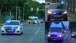 [Spoedtransport] FOV, (Onopvallende) Politie &amp; Ambulance met spoed naar Zwaar ongeval in Spijkenisse