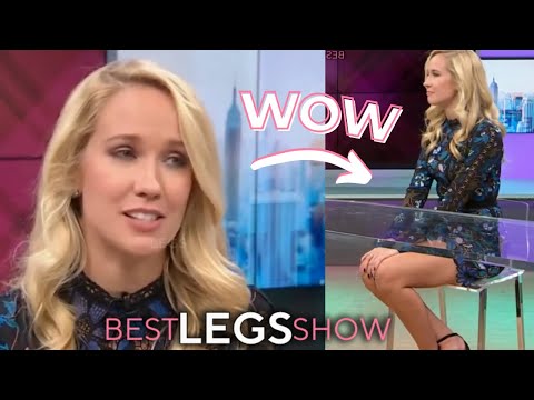 Anna Camp Stunning Crossed Legs Elegance In Interview