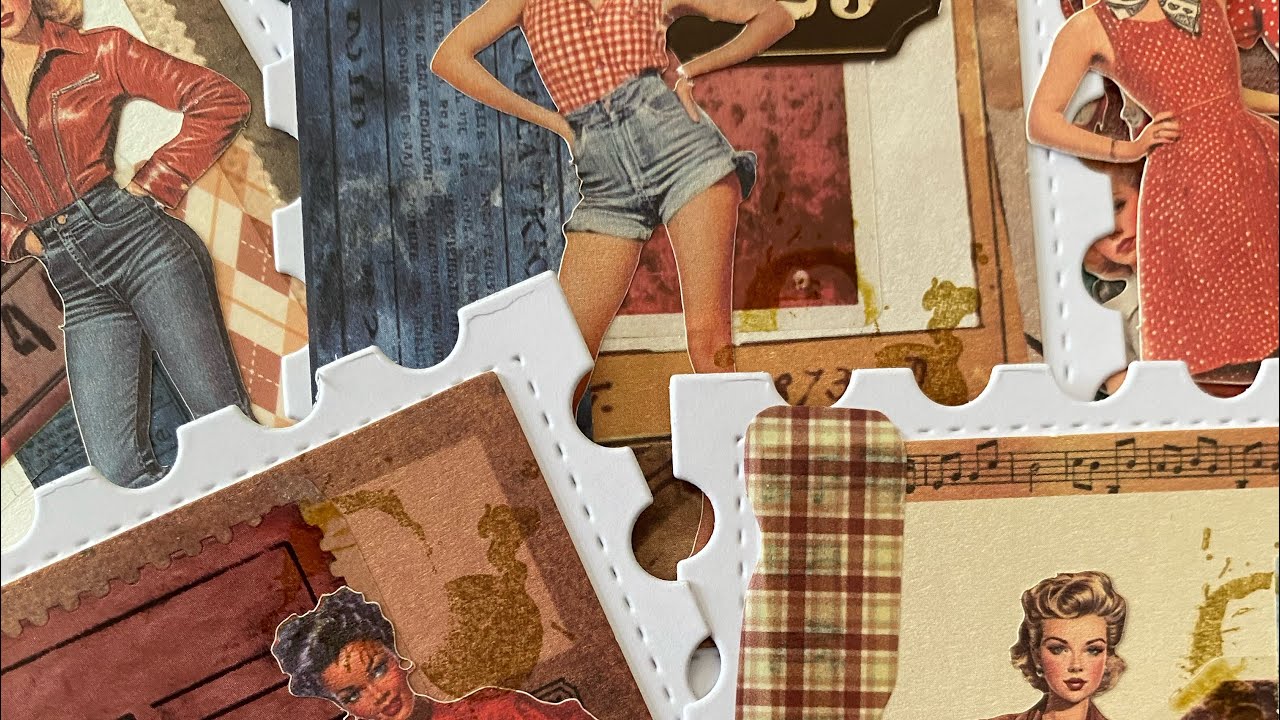 TUTO QUATRES TIMBRES VINTAGE ET BOOUM LA CATASTROPHE