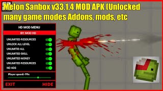 Melon Playground Mod Apk Unlimited Coins Money Mediafıre Motor 2025 Download Menu Latest Version screenshot 1