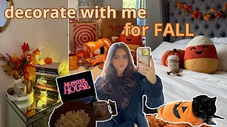 FALL ROOM MAKEOVER 🍂: shop & decorate with me + room tour!!