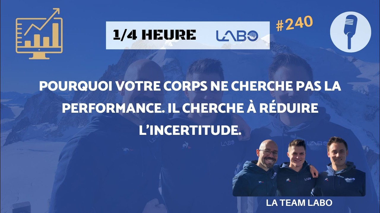 1/4h LabO #240 - Ton corps ne cherche pas la performance. Il cherche à survivre.