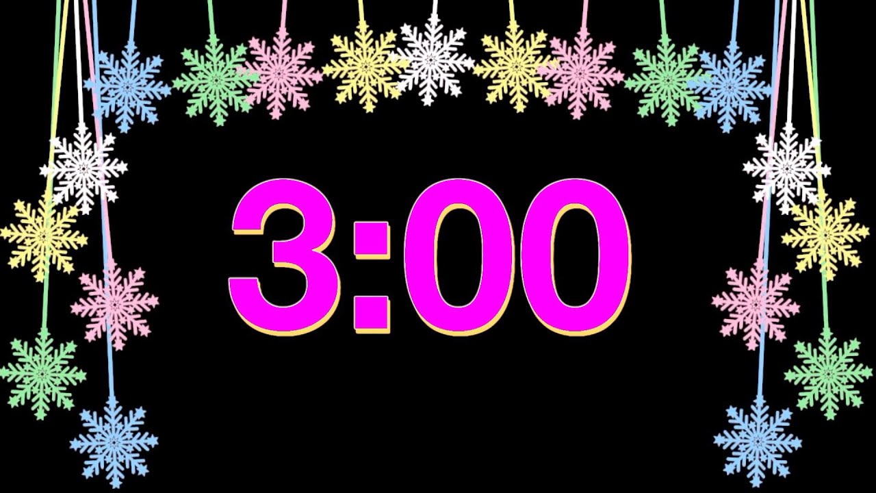 Snowflake Timer 3 Minute Snowflake Timer - YouTube