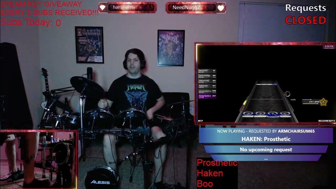 Prosthetic Haken Clone Hero Drums Playthrough YouTube