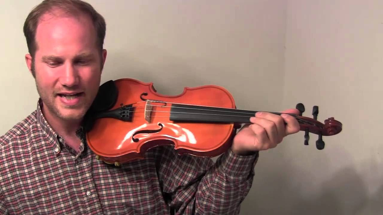 Beginner's guide to holding the fiddle and bow.