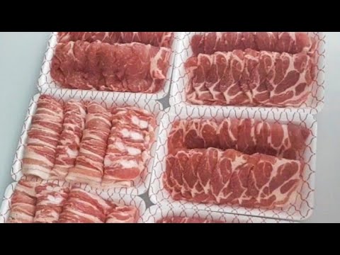 목살&삼겹살 불고기용 작업