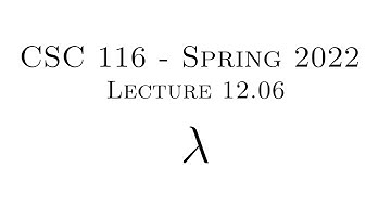 C++ Programming (Spring 2022) - Lecture 12.06 - λ