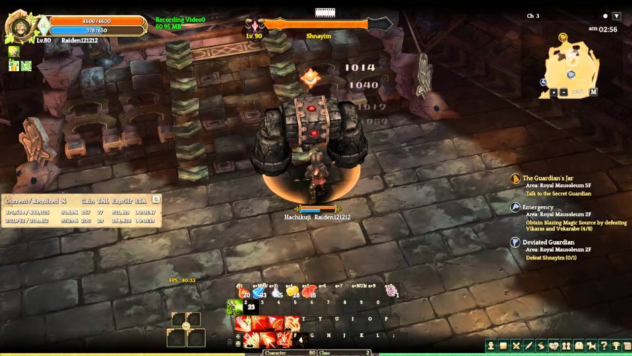 Tree of Savior Ranger, boss battle