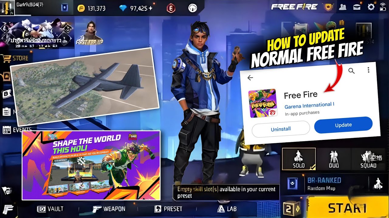 how to update normal free fire | normal free fire ko update kaise karen ...