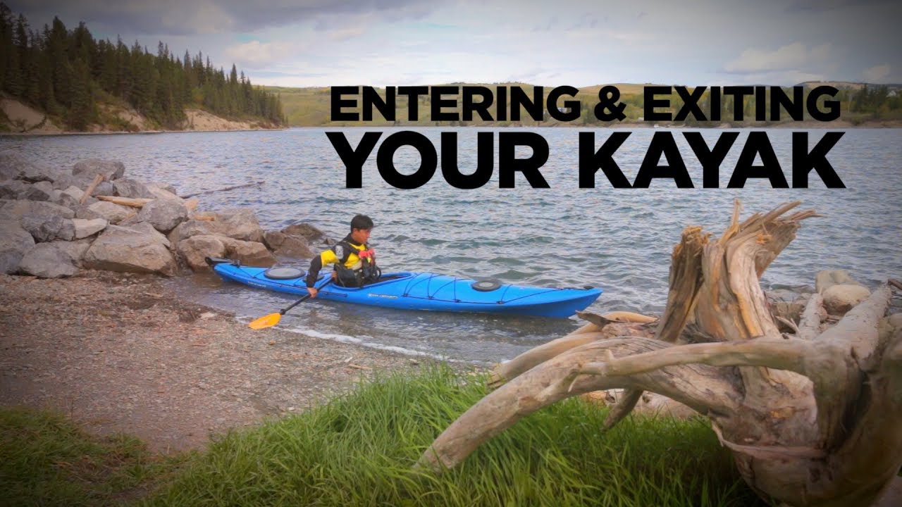 How to get into and out of a recreational kayak - YouTube