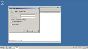 How to create a new user in AD in Windows server 2008r2
