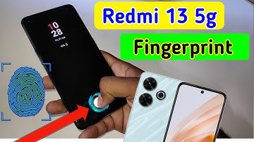 Redmi 13 5g display fingerprint setting/Redmi 13 5g fingerprint screen lock/fingerprint sensor