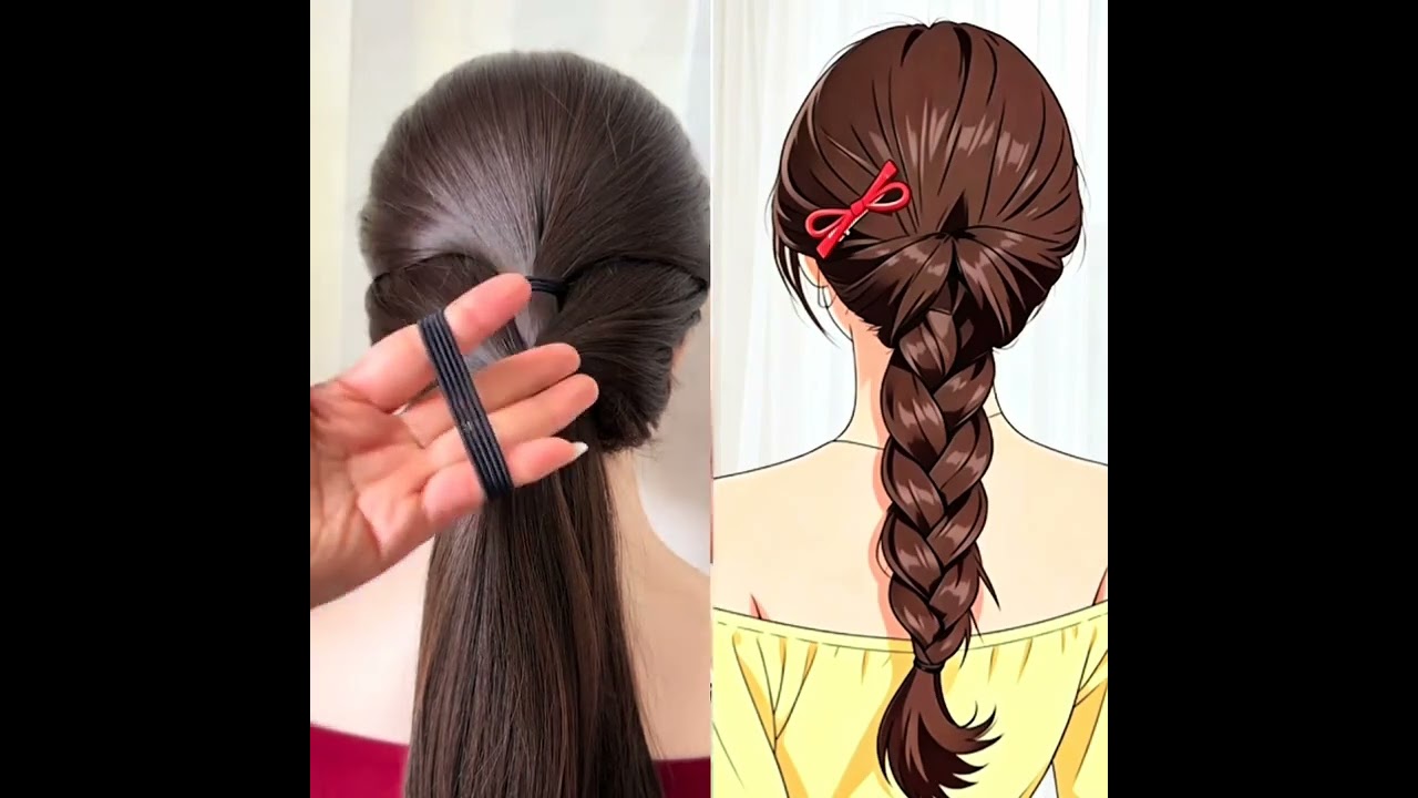 Braided hair s correct tying method#Braiding is simple and easy to learn#Hairstyle