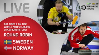 Sweden v Norway - Round Robin - World Men's Curling Championship 2021