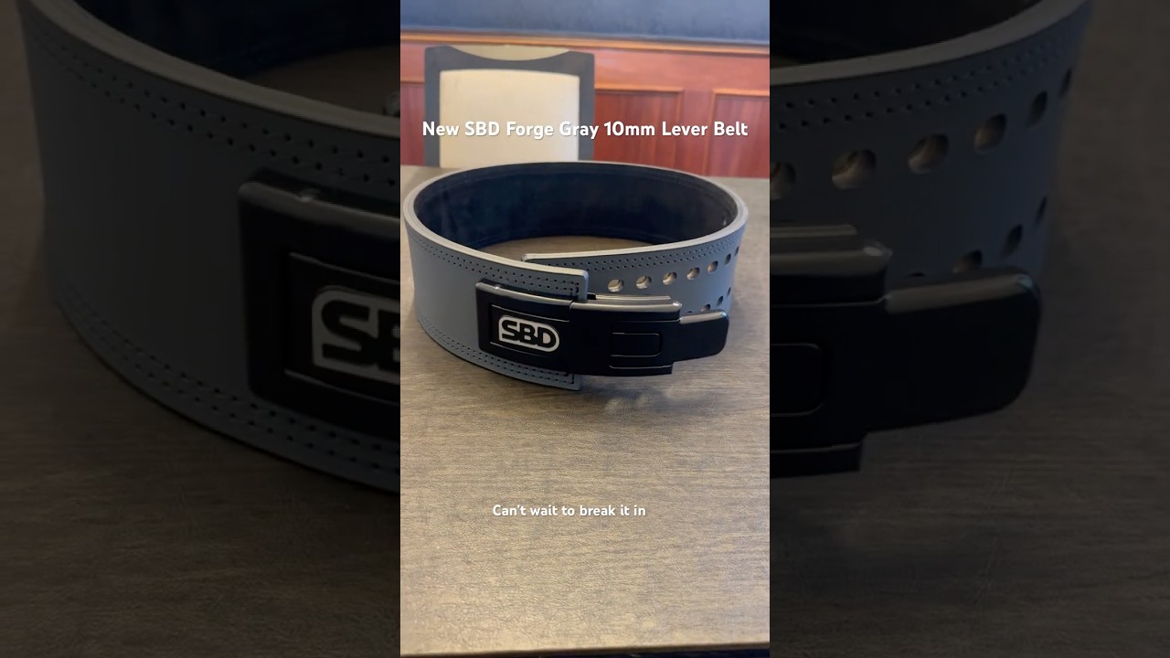 New SBD Forge Gray 10mm Lever Belt!