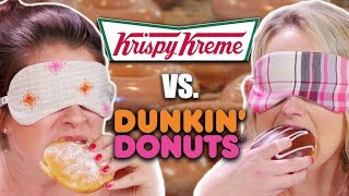 Blind Donut Taste Test! - Krispy Kreme vs. Dunkin Donuts
