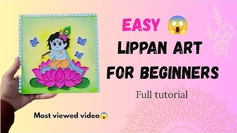 Easy lippan art 😱 for beginners || full tutorial guys !!!