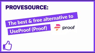 The Best Free UseProof (Proof) Social Proof Alternative